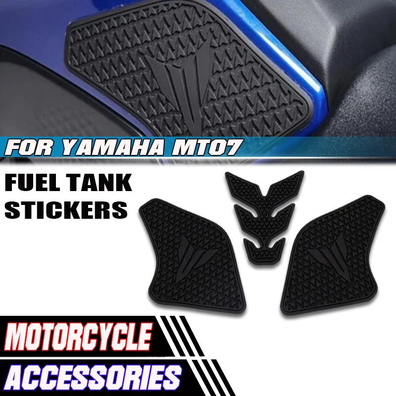 

Новая мотоциклетная боковая накладка на топливный бак с защитой от царапин, наколенник на топливный бак, боковая наклейка для Yamaha MT07 MT-07 MT 07 2021 2022 2023
