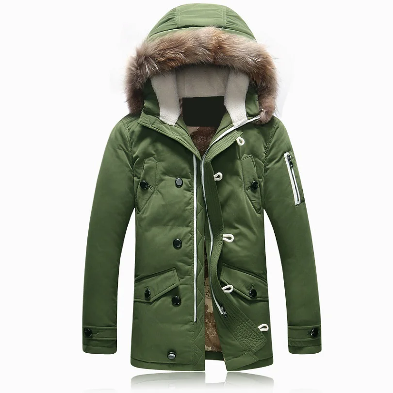 Giacca invernale da uomo di nuova marca 90% piumino d\'anatra bianco parka con cappuccio piumino da uomo ispessimento capispalla giacche cappotto