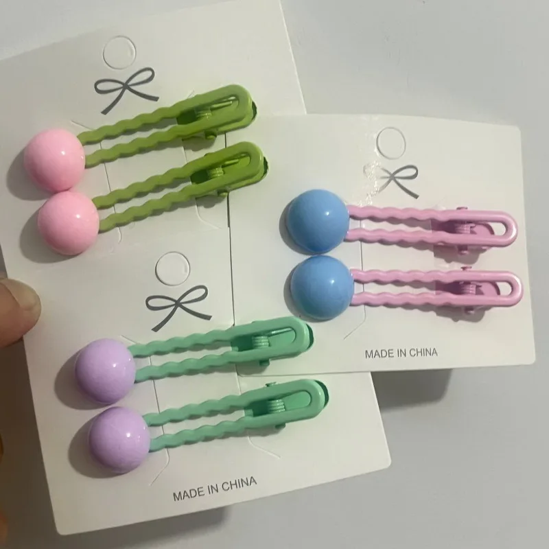 2 шт. / набор Простые бусин заколки для волос для девочек, милые заколки для волос, Детские зажим для волос, Зажимы для волос ,невидимки для волос, Аксессуары для волос 2 шт. / набор Простые бусин заколки для волос для девочек, милые заколки для волос, Детские зажим для волос, Зажимы для волос ,невидимки для волос, Аксессуары для волос