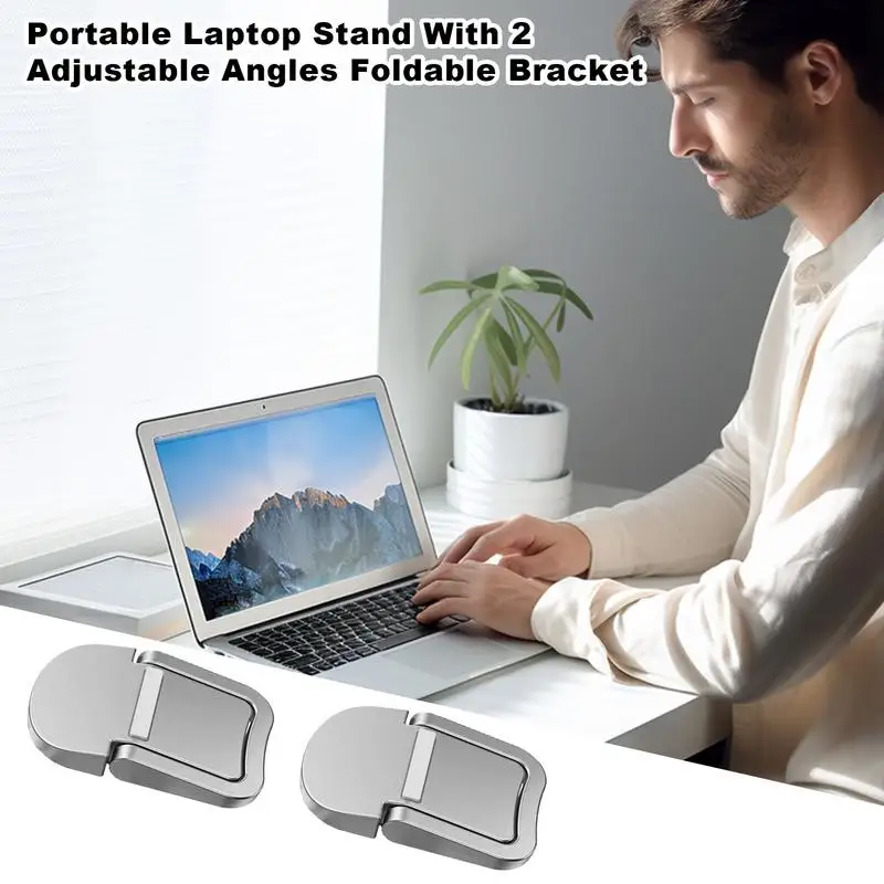 Foldable Laptop Stand Cooling Laptop Stands For Desk Travel Laptop Stand Lightweight Laptop Stand Riser Desk Laptop Stand For