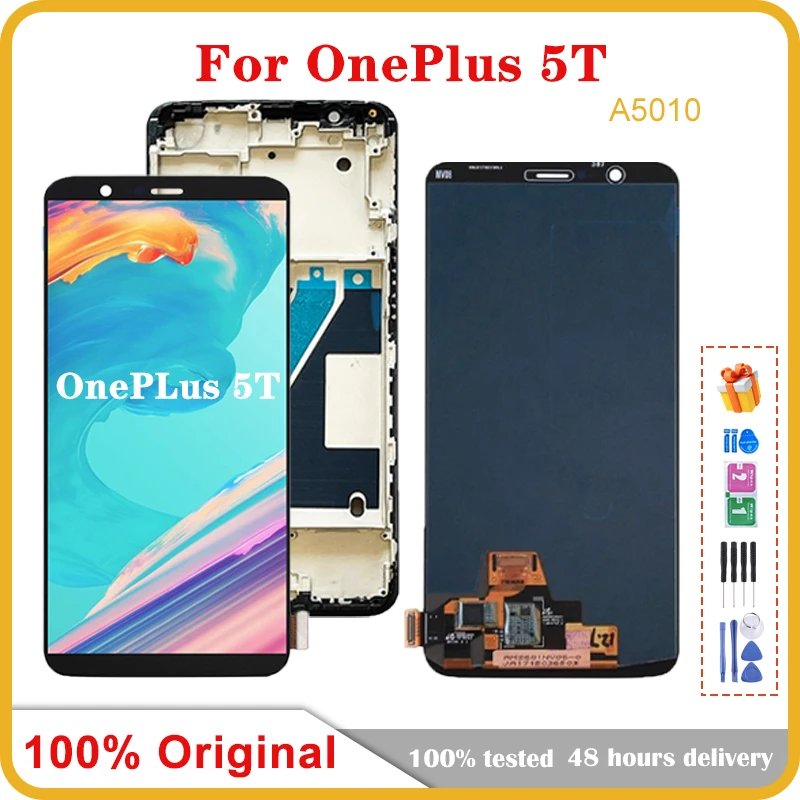 

6.01'' AMOLED For OnePlus 5T Mobile Phone LCD Screen Display assembly Touch Screen LCD Panel Replacement