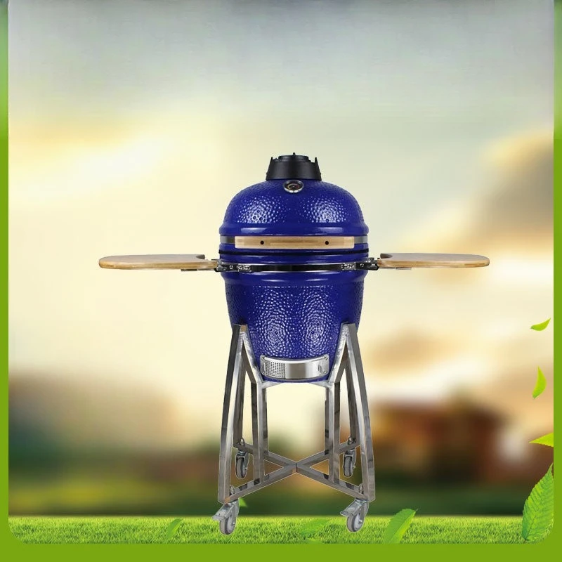 Auplex Kamado Grill 18-inch Fish Smoke Grill Ceramic Yard