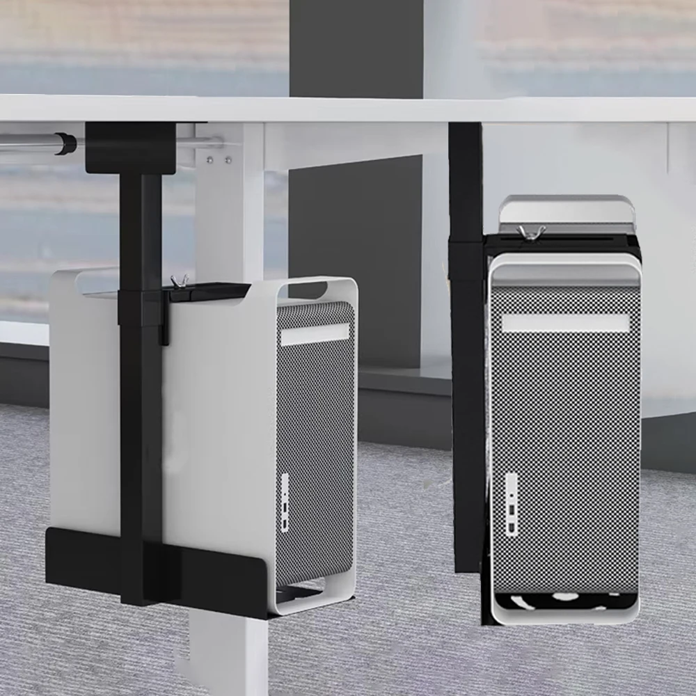 Soporte para Caja de PC Debajo del Escritorio, Soporte Universal para Caja de Computadora, Ajustable, Giratorio 360 Grados, Soporte para CPU
