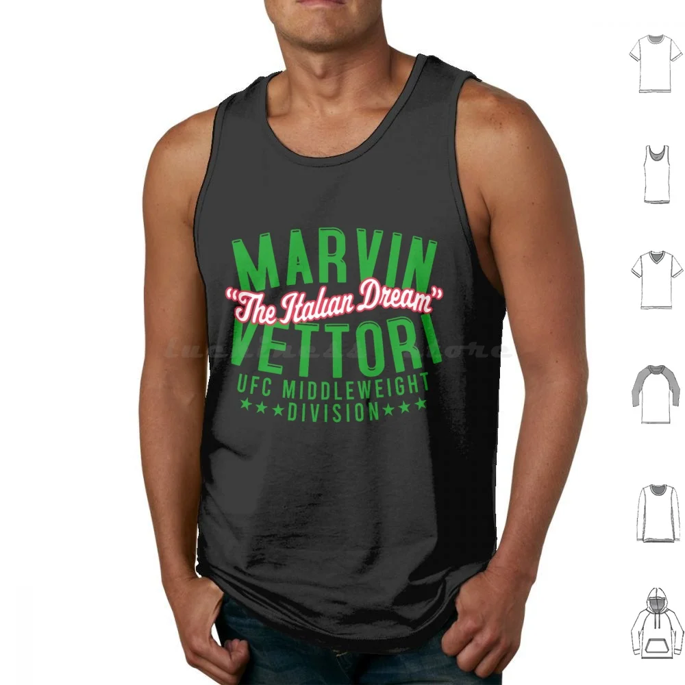 

Marvin Vettori Tank Tops Vest Sleeveless Marvin Vettori Italian Dream Middleweight Division