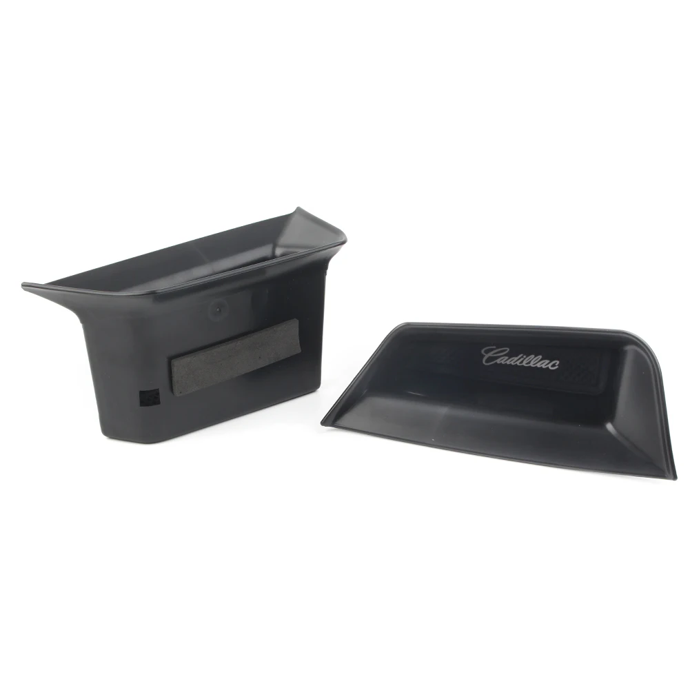 Left Driver Car Front Door Storage Box Organizer Container Holder 2Pcs For Cadillac XT5 2017 2018 2019 ABS Plastic