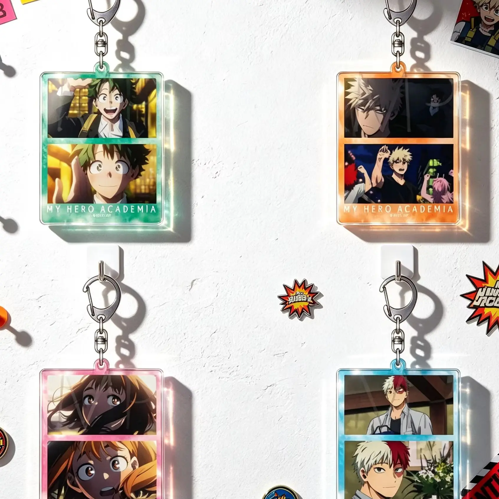 New 2026 Bag Acrylic KeyRing Anime Lovers My Hero Academia Lovely Products Sweet As A Gift For Fans Exquisite Product Keychain