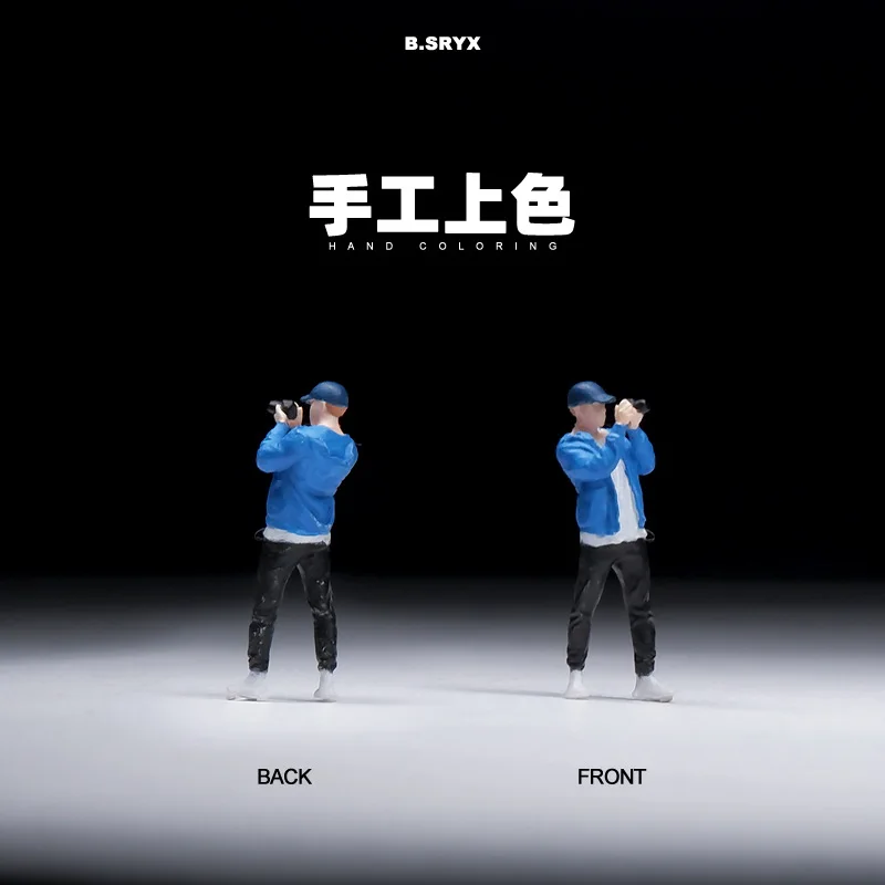 رسمت المنمنمات 1/64 مصور ذكر أنثى تمثال دمية صغيرة نموذج المشهد الإبداعي الدعائم عرض المناظر الطبيعية الديكور