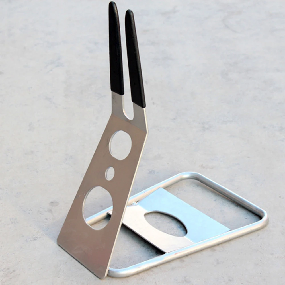 دراجة دراجة عرض موقف الدراجة الجبلية الحديد محور عجلات صيانة قوس دراجة الطابق وقوف السيارات الرف الدراجات الملحقات #5