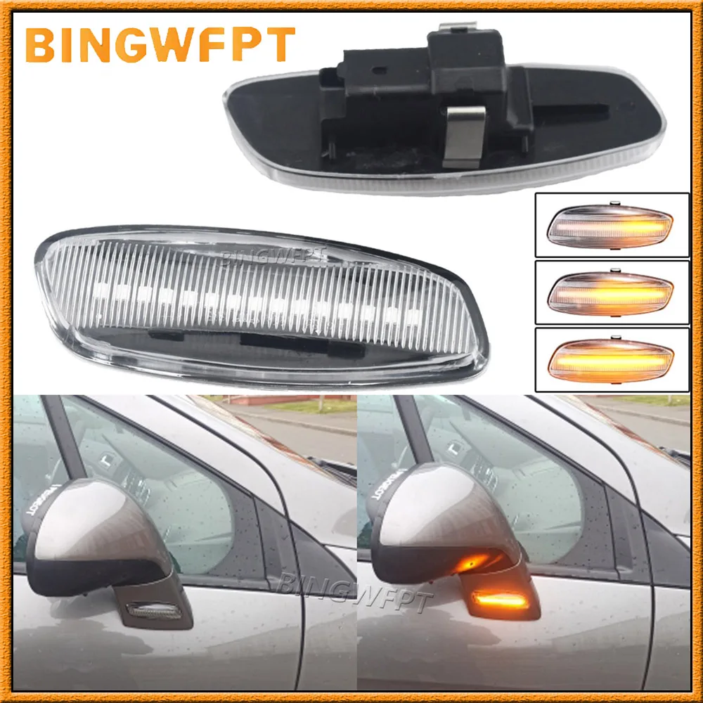 

2 шт. динамический светодиодный боковой указатель поворота для Citroen C4 Picasso C3 C5 DS4 Peugeot 308 207 3008 5008