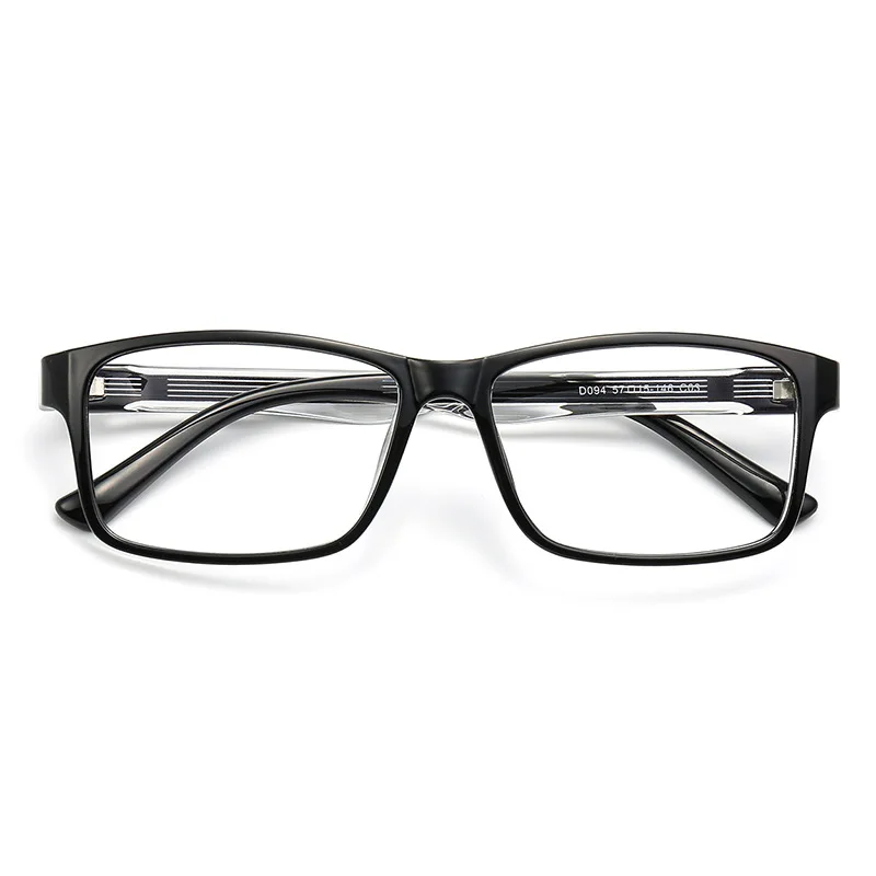 57mm-147mm Men's Frame Rectangular Large Face Widened Ultra-light TR90 Prescription Custom Blue Light Blocking Reading Glasses