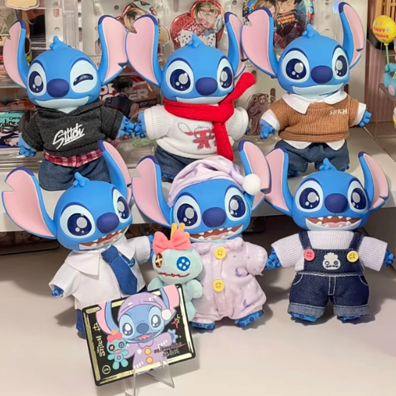 

Stitch Costume Show Series Blind Box Action Character Surprise Mystery Box Kawaii Anime Figure Collection Decorative Toy Gifts