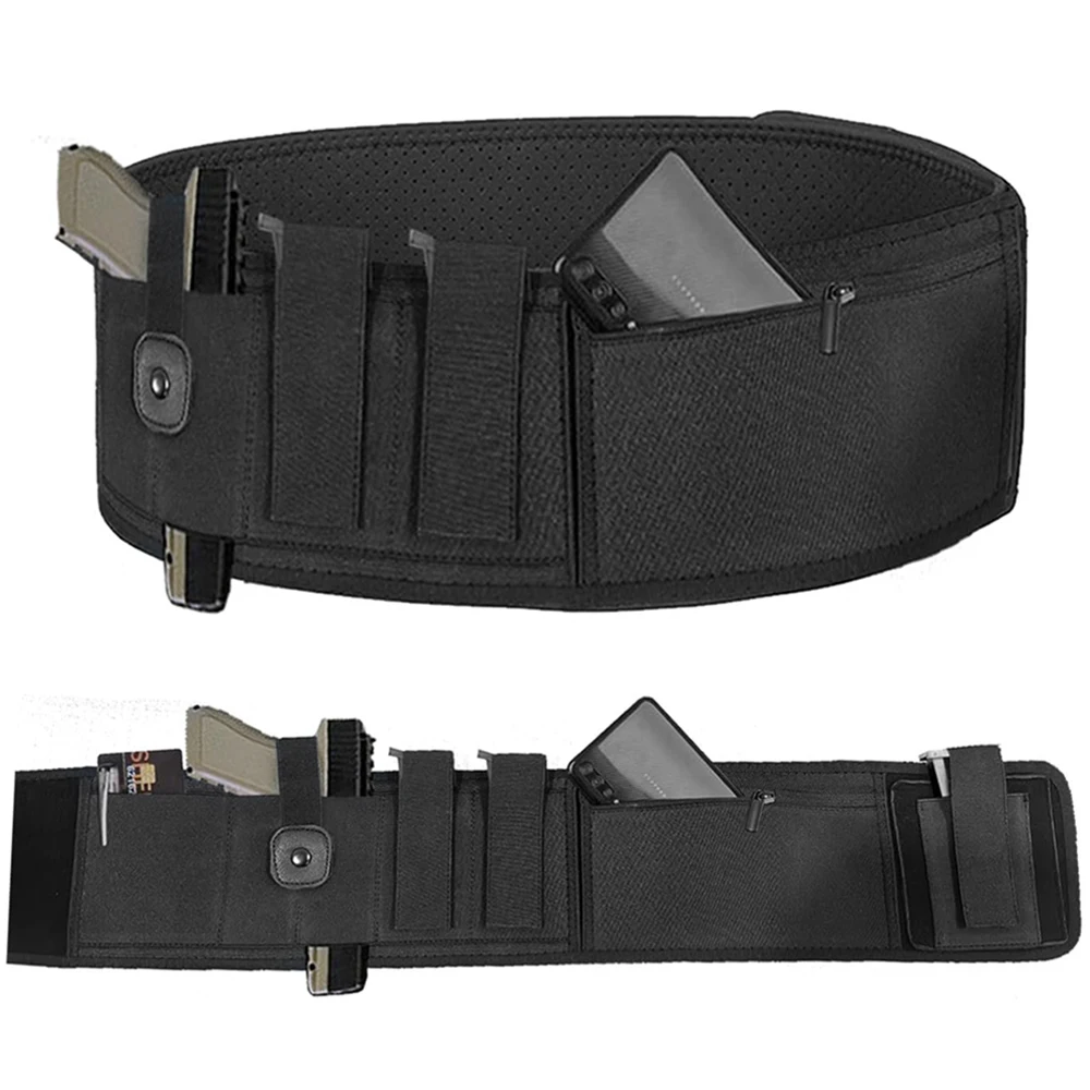 Belly Band Gun Holster Concealed Carry Waist Band Pistol Holder Hidden Gun Holster for Smith and Wesson Glock 19 23 38 25 32 26