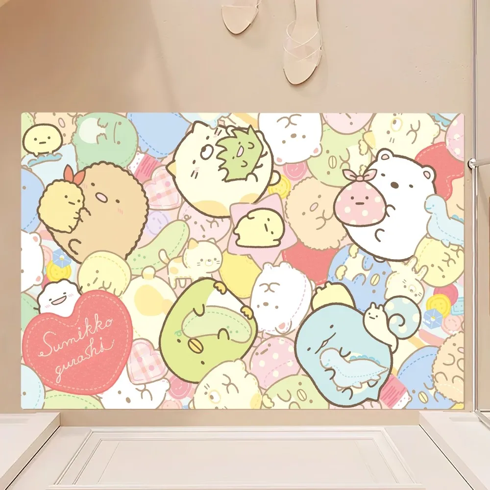 Cartoon S-Sumikko Cute G-Gurashi Floor Mat Bedroom Kitchen Door Bath House Super Absorbent Foot Non-slip