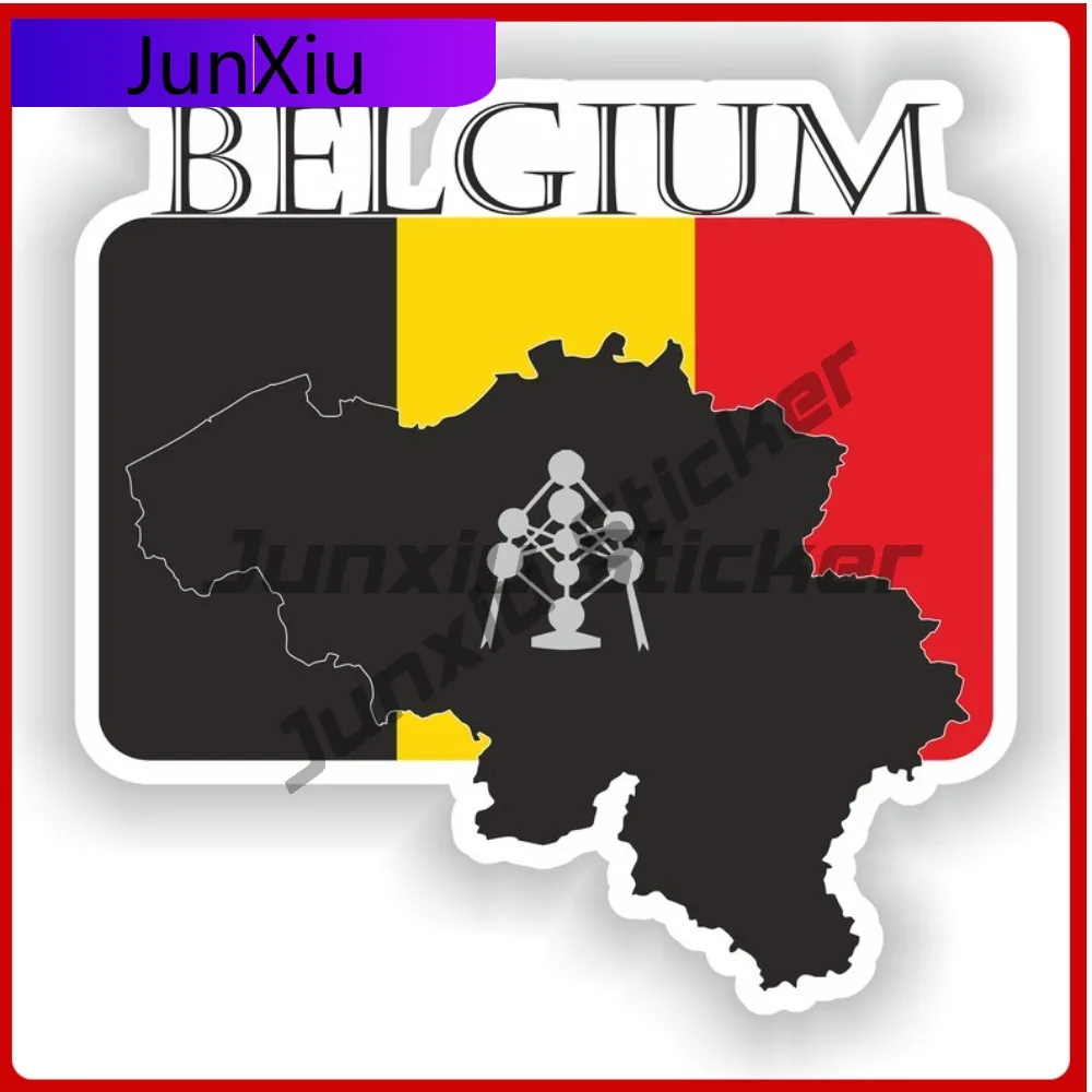 

Belgium Country Project Flag Fashion Car Surface Decor Exterior Styling Piece For Vehicles