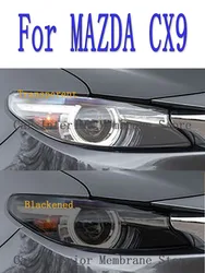 For MAZDA CX9 2016-2021 2022 Car Exterior Headlight Anti-scratch Front Lamp Tint TPU Protective Film Cover Repair Accessories