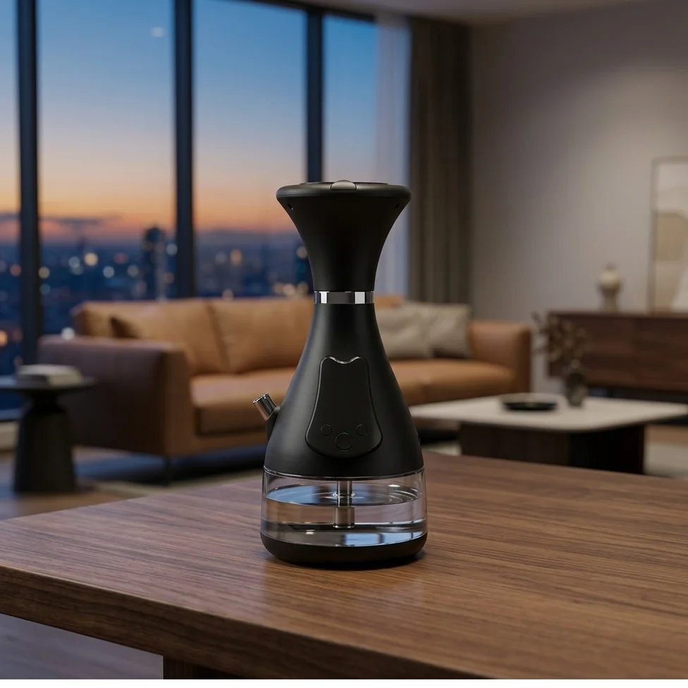 New electric hookah hookah LED  kettle gift box wholesale electronic metal mini hookah