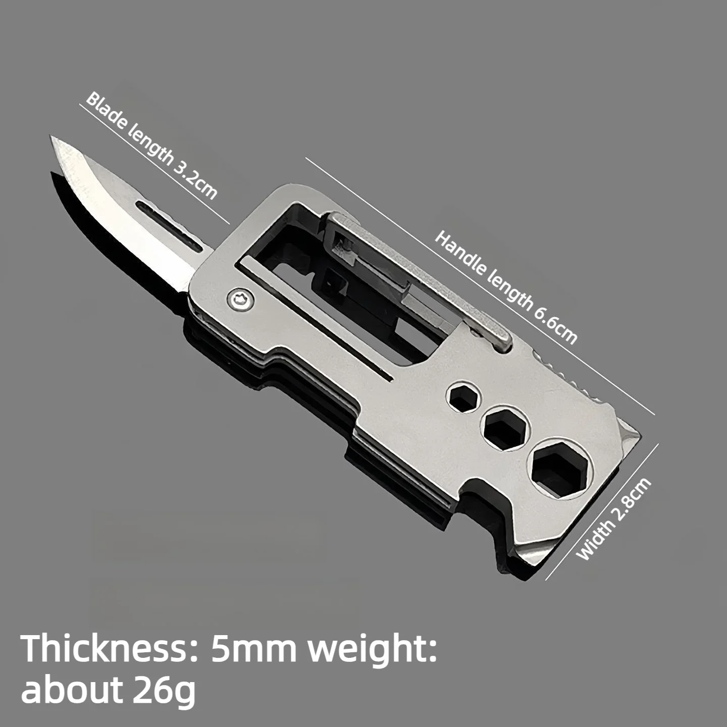 Titanium Pocket Multi-Tool Mini Folding Knife Keychain Opener