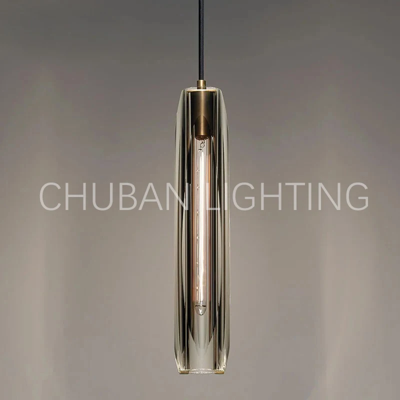 All Copper Bedroom Bedside Chandelier Light Luxury Postmodern Crystal Chandelier Minimalist Model Room Bedside Table Personality