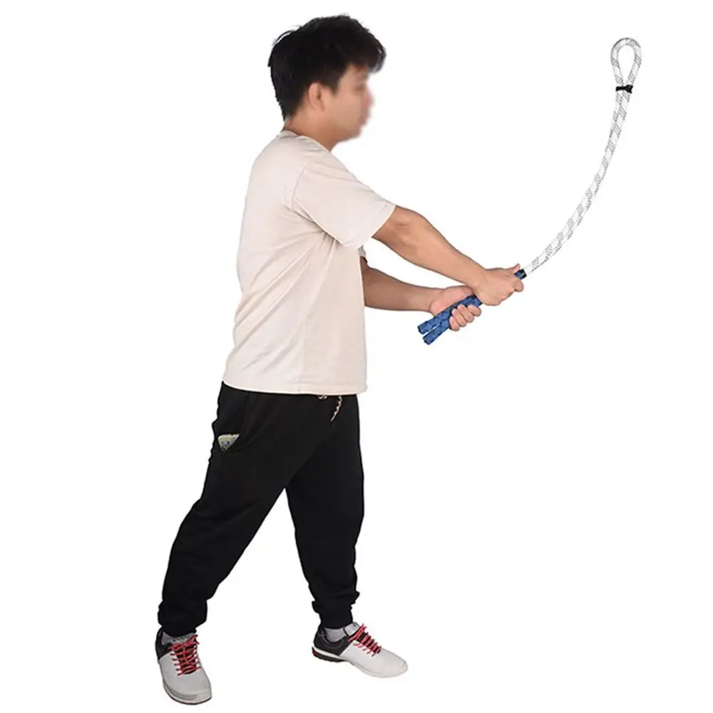 Reusable Golf Swing Training Aid Lagging Rhythm Improve Swing Speed Golf Rope Trainer Equipment Comfortable Grip Storage Bag