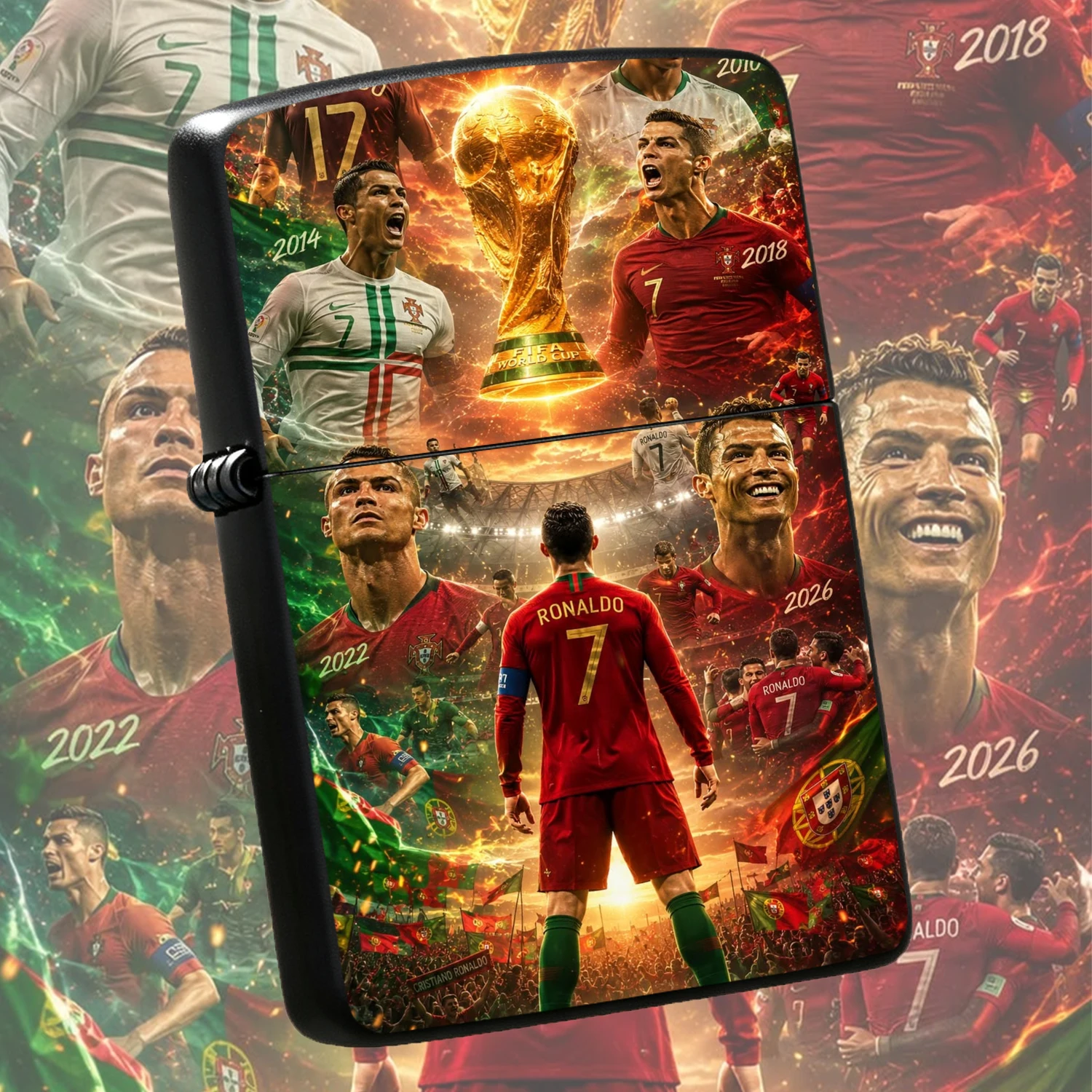 Themed Commemorative Lighter Football Legend Fan Collectible PORTABLE Durable Housing Igniter, Exquisite Souvenir Gift for Soccer Supporters Daily Use Smokers Decorative Practical Igniter A fun and humorous lighter