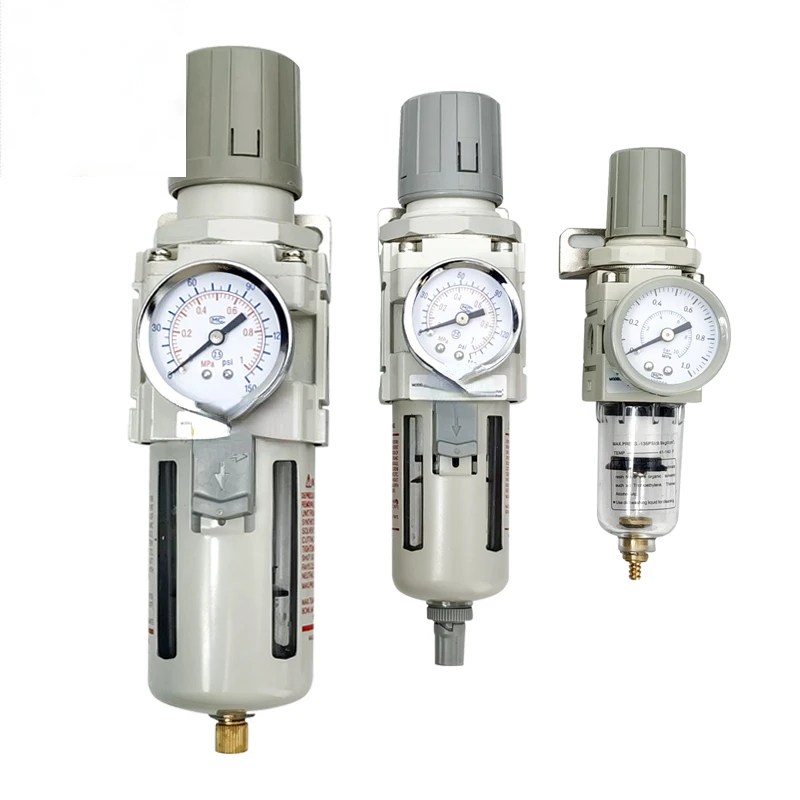 

Automatic Manual Drainage Pressure Regulator Gauge Pneumatic Valve Air Source Processor Treatment Unit