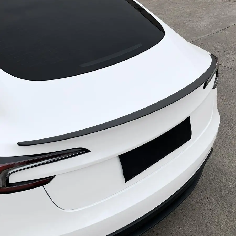 مناسب لـ Tesla Model 3 20172023، ترقية مادة ABS جناح سبويلر خلفي OEM شفة صندوق السيارة الخلفي، ملحقات موديل 3 أسود غير لامع #6