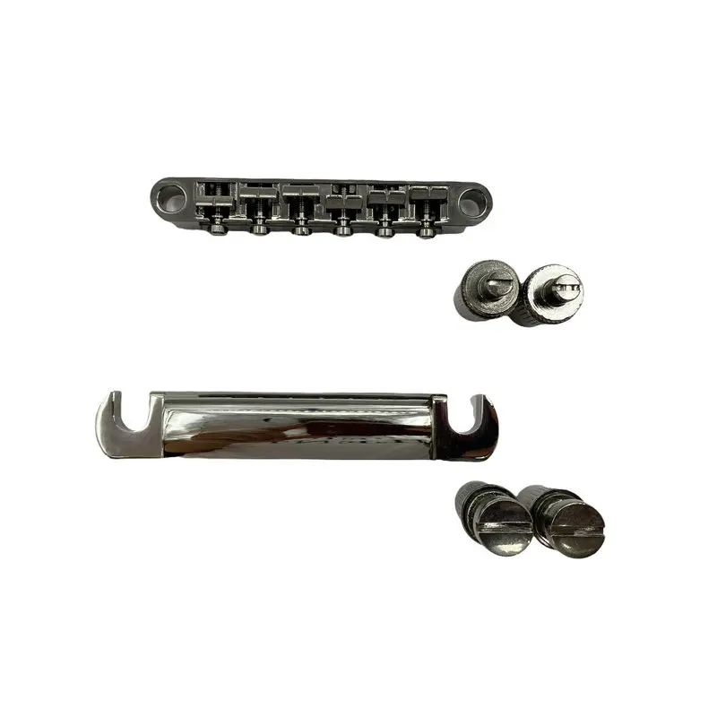 

Nikel Black Color T-O-M Bridges One Sets Tune-O-Matic for LP SG Electric Guitar DIY Replace Made By Korea Factory