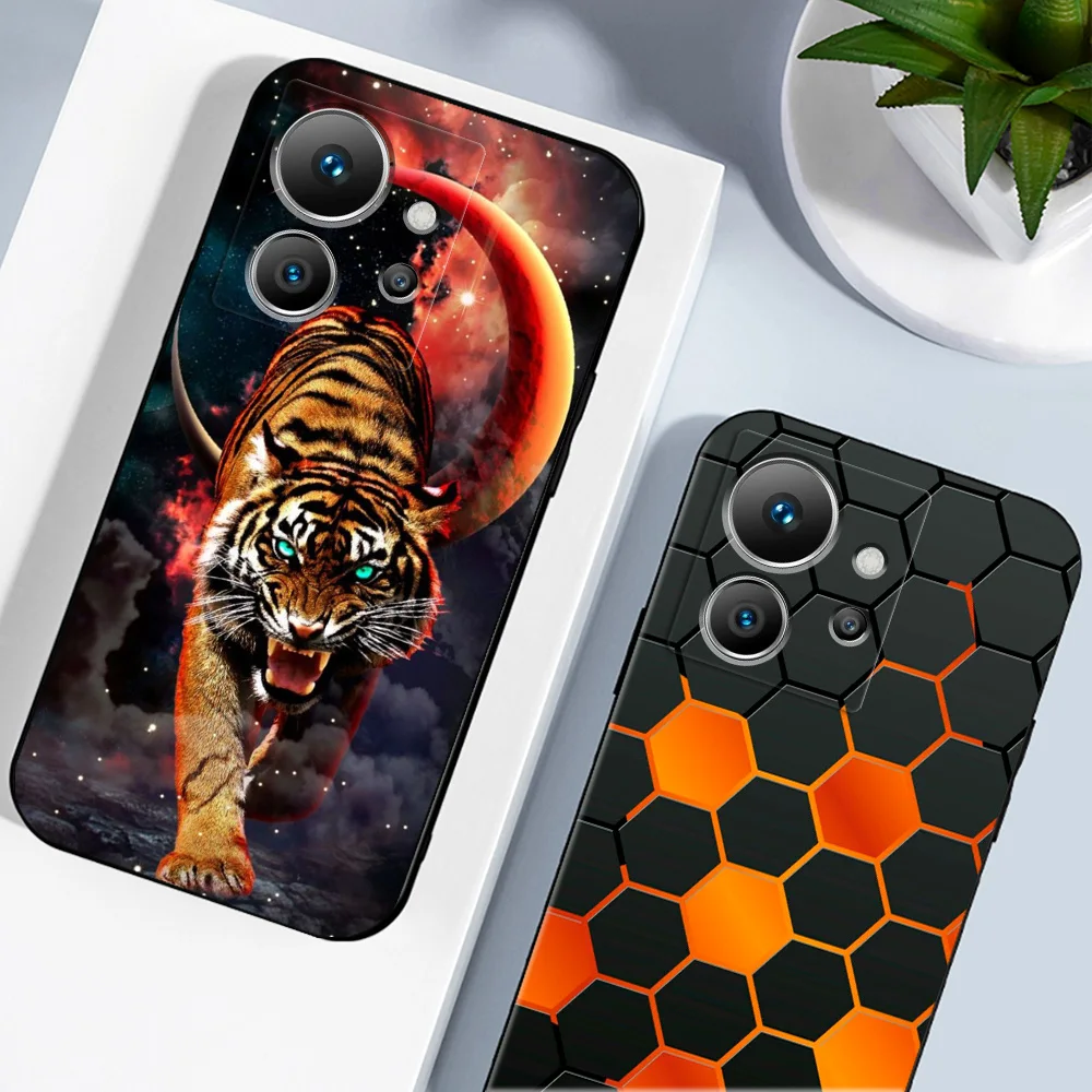 Case For INFINIX ZERO ULTRA 5G X6820 Silicon Phone Back Cover black tpu case cartoon car funny image 4