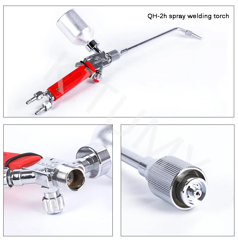 QH-1h/QH-2h/QH-4h Metal Powder Spray Welding Torch Oxygen Acetylene Flame Welding Gun