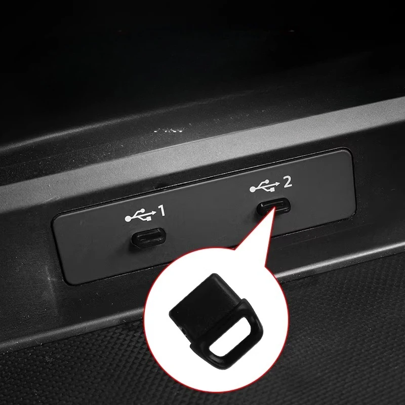 Car Onboard Typec Plug Protective Case Interface Dust Plug Cover Small USB Flash Drive Protective Case Charging Plug