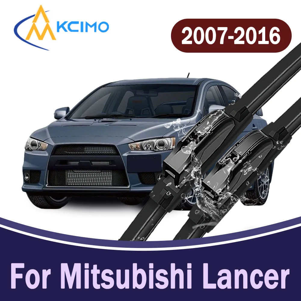 

All-Weather Front Windscreen Wiper Blades For Mitsubishi Lancer Evolution X CZ4A 2007-2016 Car Windshield Replacement Parts 2Pcs