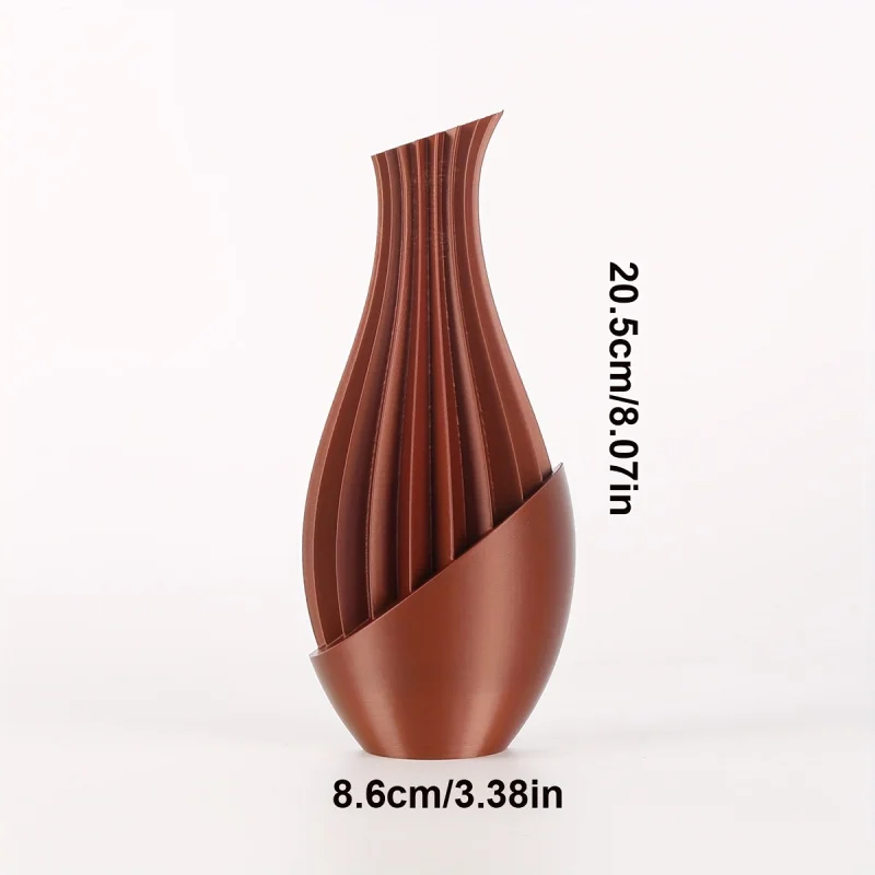 قطعة واحدة من مزهرية بوهو ستايل مع تصميم مخطط - مثالية للزهور المجففة والترتيبات الطازجة #6