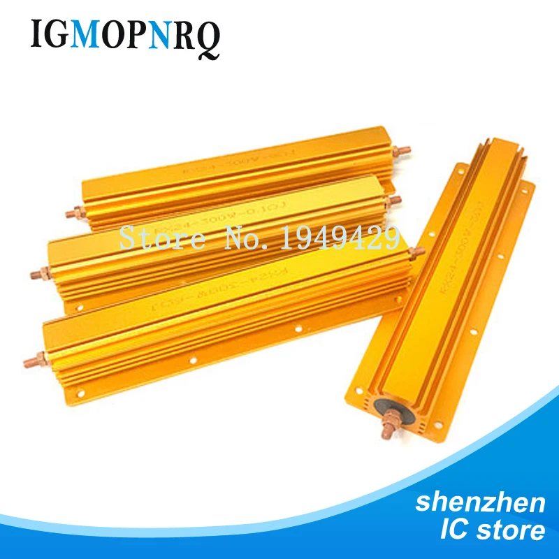 

300W Aluminum Power Metal Shell Case Wirewound Resistor 0.1R ~ 100R 0.1R 0.5R 1R 2R 2.5R 3R 4R 5R 6R 8R 10R 20R 50R 100R ohm