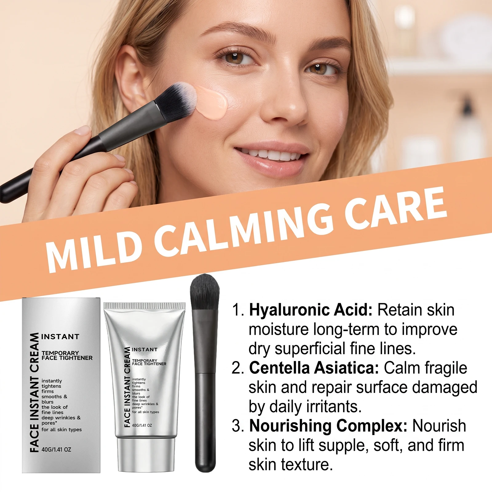 즉각적인 얼굴 탄력 크림, 깊은 주름 케어, 얼굴 잔주 - Skincare Centella 리뷰 및 가격