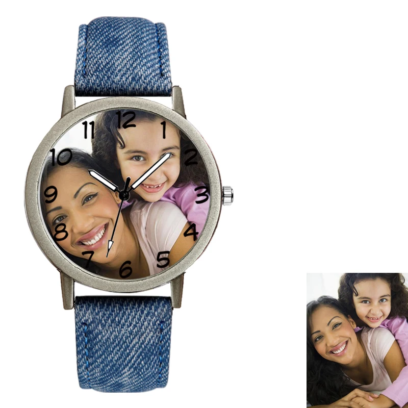 

Promotion Item Quartz Watch with Private Label relojes Own Style Print Your Logo Brand Photo Watch Customise