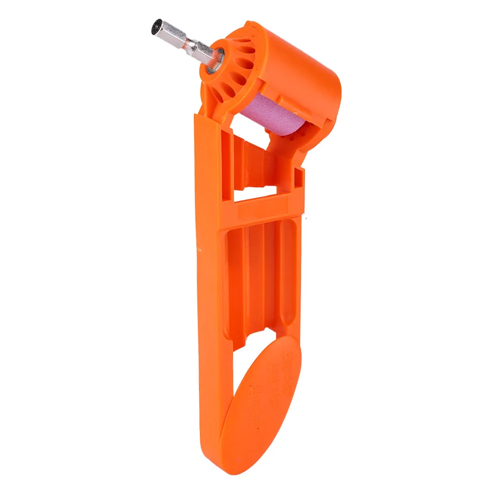 Orange Portable Drill Bit Sharpener Corundum Grinding Wheel Wood Process Tool