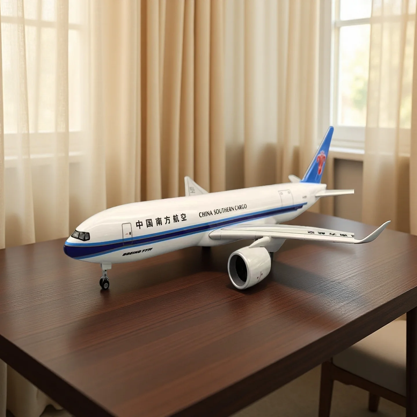 

Planes Express Aircraft 47cm 1/157 Scale B777 Aircraft Model Airplane China Southern Cargo Airlines Model Resin With Wheel Ornam