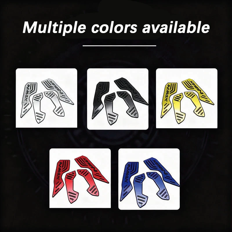 Motorcycle Footboard Steps Footrests Foot Pads Pedals Anti Slip Footpads Plate For Yamaha NMAX125 NMAX155 NMAX 125 155 2020-2024
