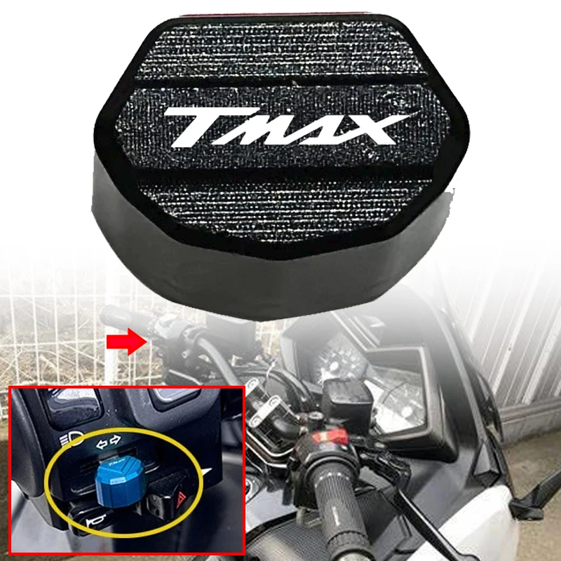 

Fit For YAMAHA TMAX560 TMAX530 T-MAX TMAX 500 530 560 Signal Switch Key Cap Cover Mototcycle CNC Aluminum Alloy Switch Button