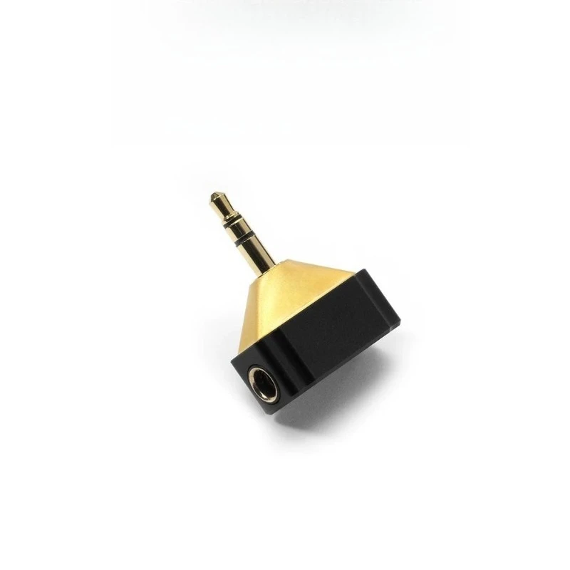 For 4.4mm Pentaconn Female to 3.5mm Adapter Black Gold Edition for Player Amplifier