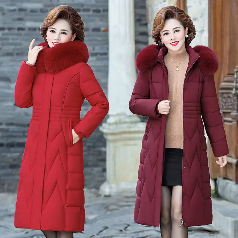 Cotton Jacket Winter Women's 2024 New Medium to Long Style Design Sense Small Korean Gentle Cotton Jacket LX251