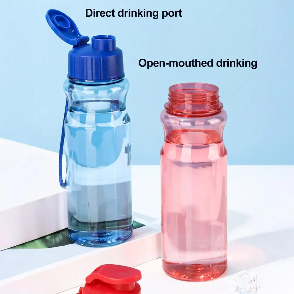 Sports Water Bottle, with Flip Lid, 550ml Capacity Leak-Proof Portable Water Cup, for Outdoor Fitness Gym And Hiking