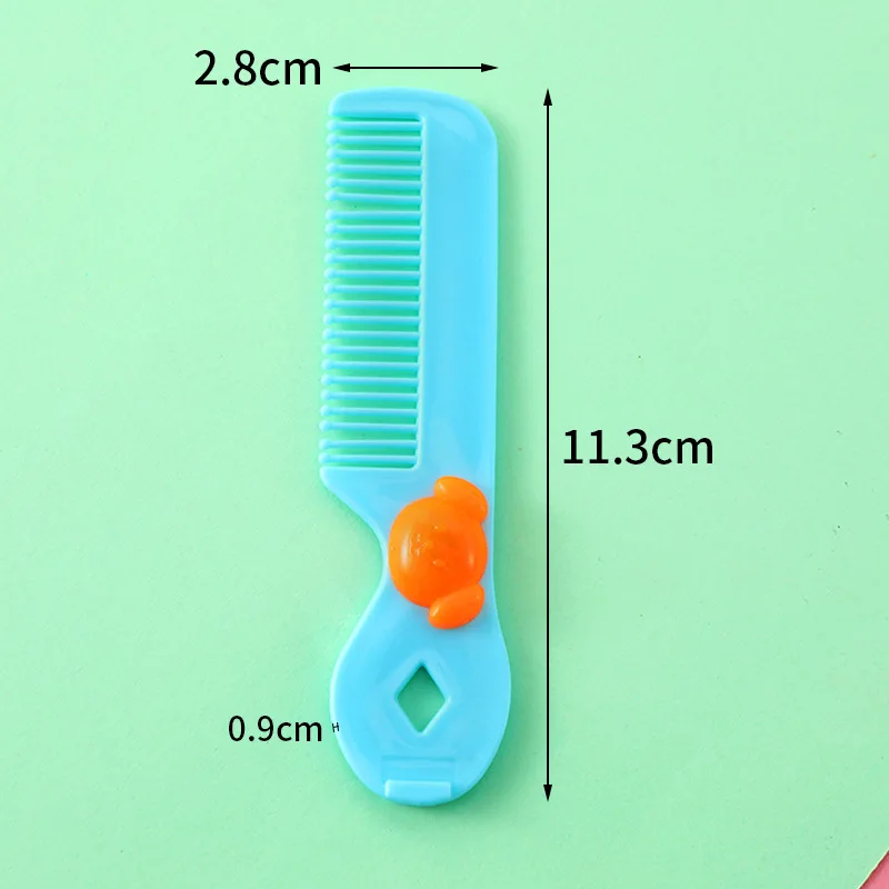 Cute children\'s mini comb cartoon portable portable round head tooth comb for broken hair with bangs little girl party toy