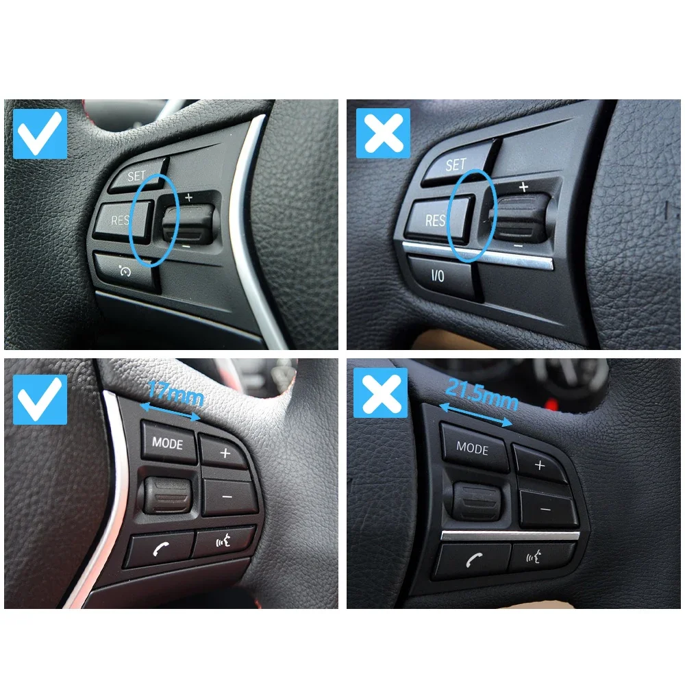 Multifunction Steering Wheel Button Control Switch Keys Set For BMW F10 F11 F20 F22 F02 F06 F12 F07 F30 F15 F16 F25 F26 F32