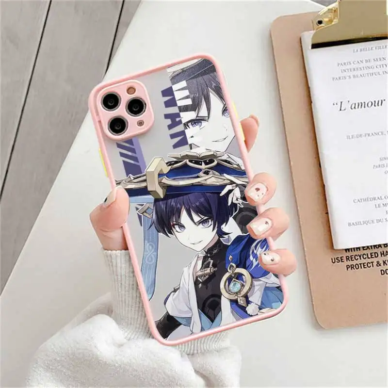 Genshin Impact Kaveh Baizhu Kirara Phone Case matte transparent For iphone 14 11 12 13 plus mini x xs xr pro max cover