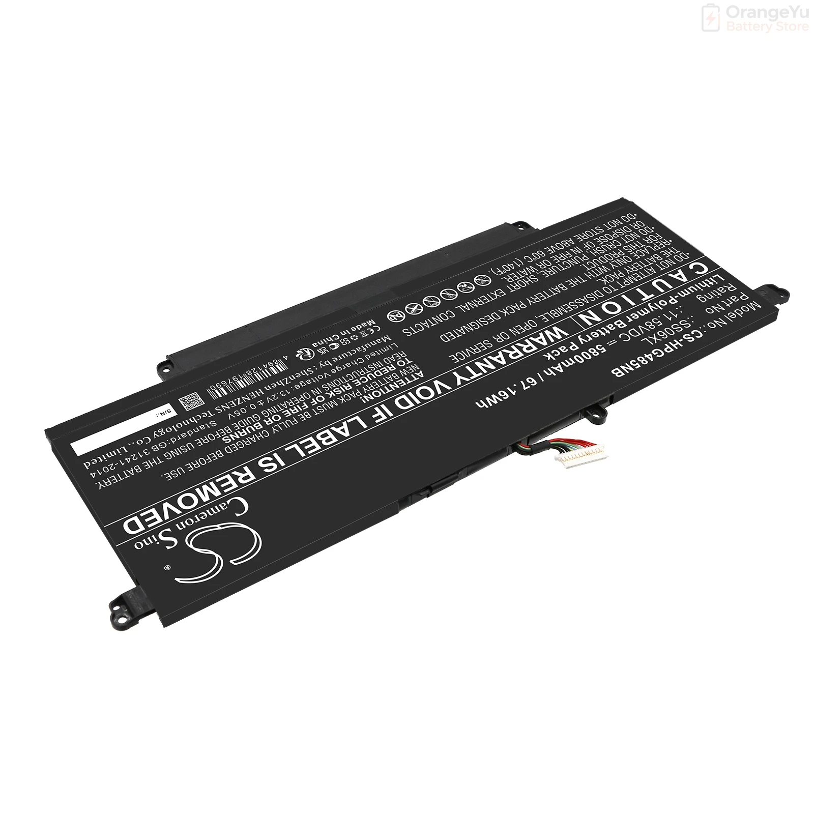 Replacement 11.58V 5800mAh Laptop Battery for HP Dragonfly G4 8A3H3EA 81A52EA 81A65EA 85H82PA 85H83PA 86V38PA 86V43PA 86V47PA