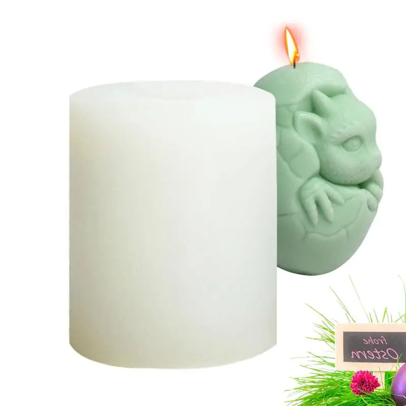 Easter Dinosaur Egg Mold Aromatherapy Candle Silicone DIY Mold Non-Stick Casting Art Crafts For Valentine's Day Christmas