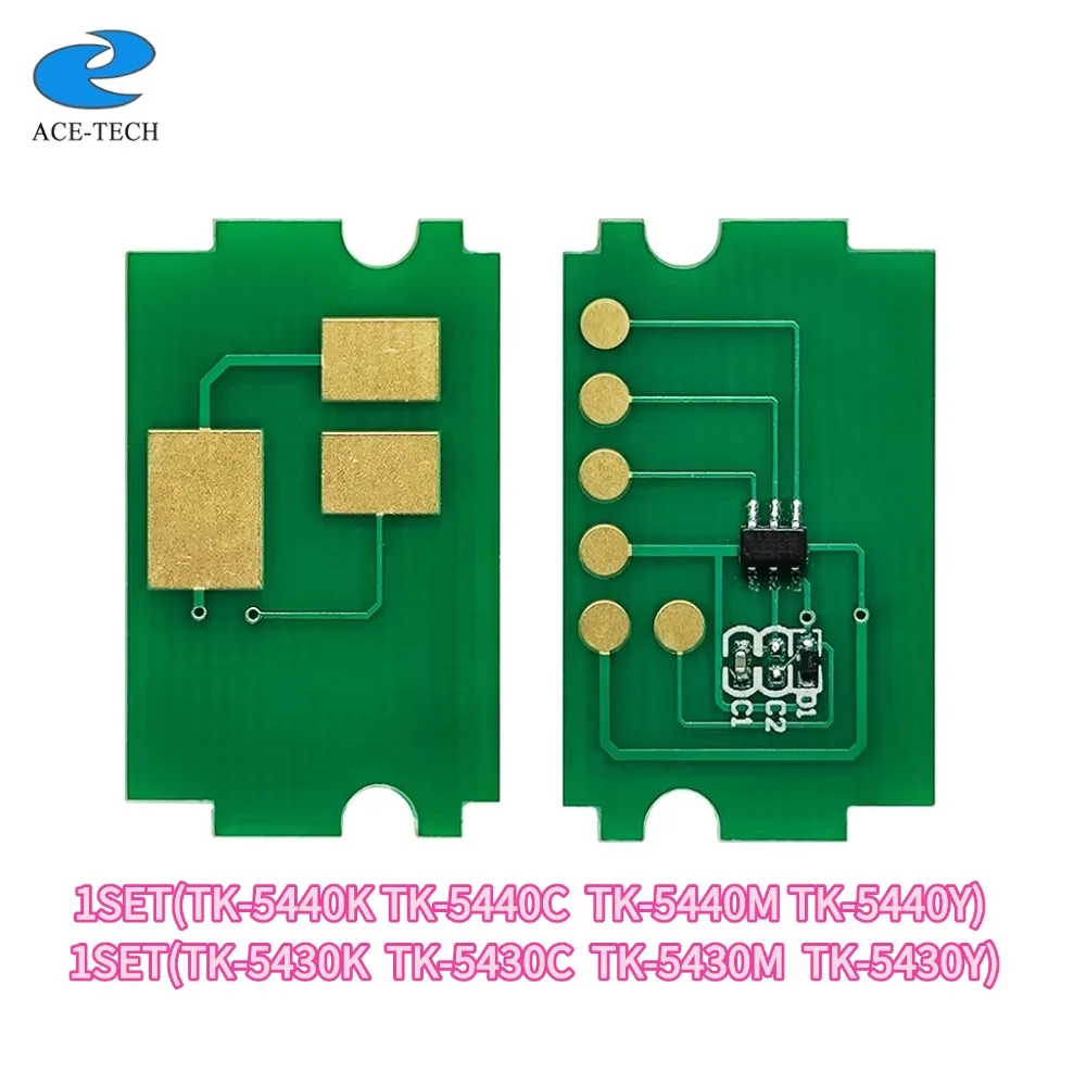 1 Juego de Chips de Cartucho de Tóner de Color Compatibles TK-5440 TK-5430 para Impresora Kyocera ECOSYS PA2100cwx PA2100cx MA2100cfx MA2100cwfx