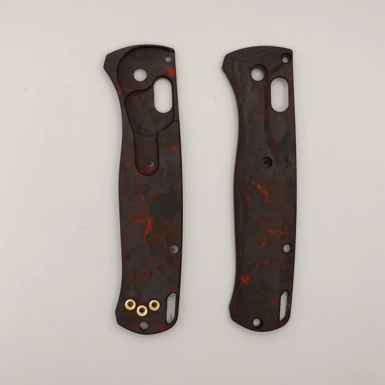 1 Pair Custom Made 3K Carbon Fiber Handle Scales For Benchmade Bugout 535 Knives