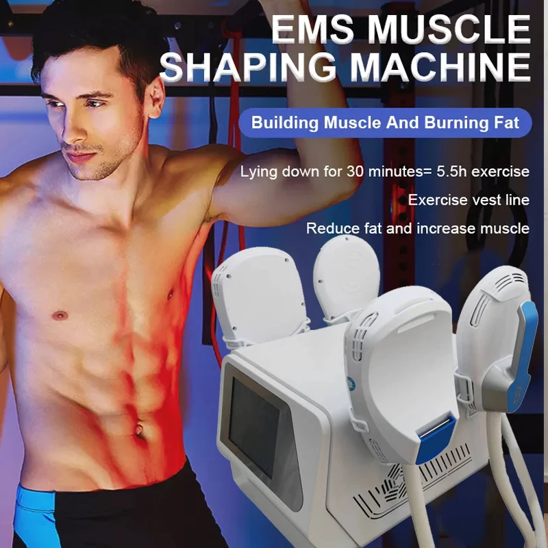 

EMS Body Sculpt Machine 4 Handles Emslim RF Muscle Stimulate Beauty Device for Fat Remove Body Shaping & Slimming Obvious Effect